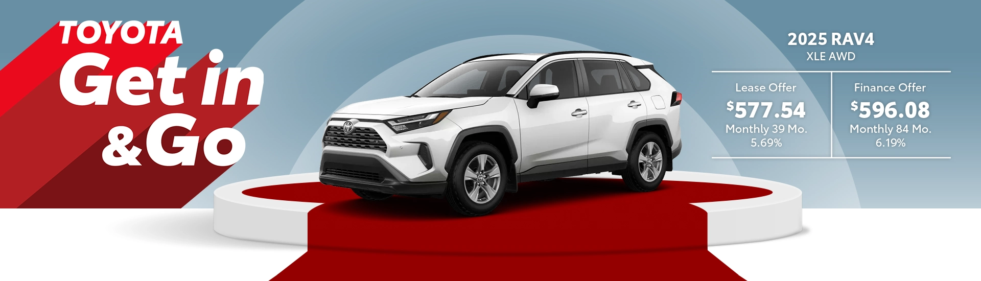 Get in & Go 2025 Toyota RAV4 XLE AWD Deals @ Pickering Toyota