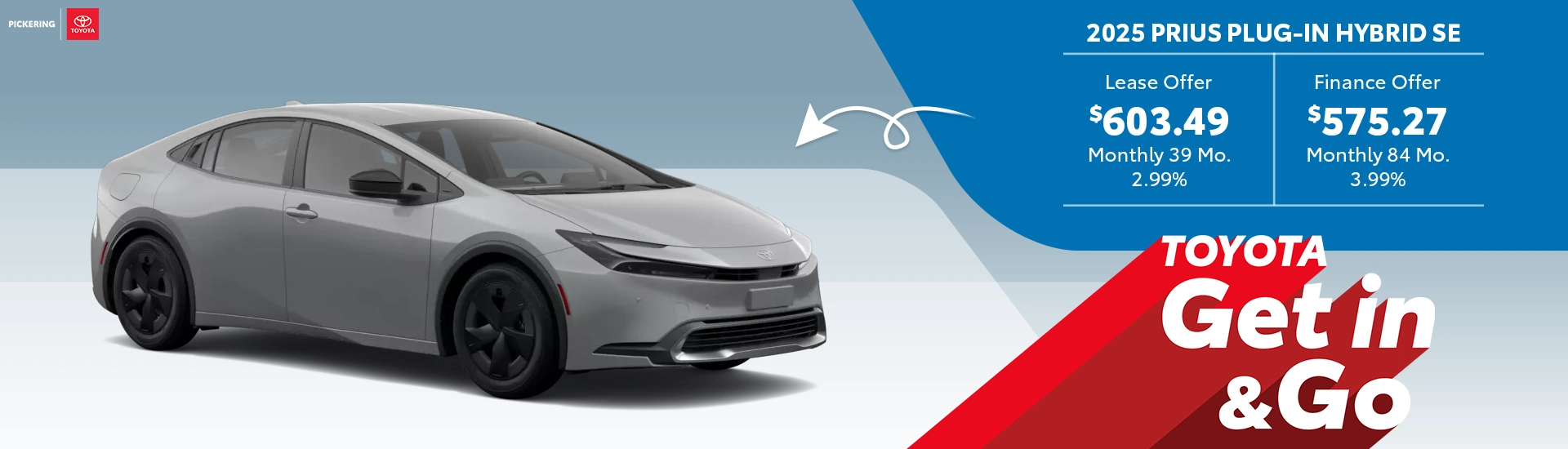 Get in & Go 2025 Toyota Prius Plug-in Hybrid SE @ Pickering Toyota