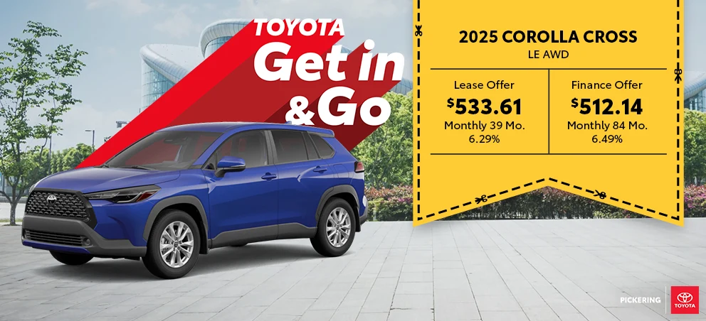 Get in & Go Event 2025 Toyota Corolla Cross AWD LE @ Pickering Toyota