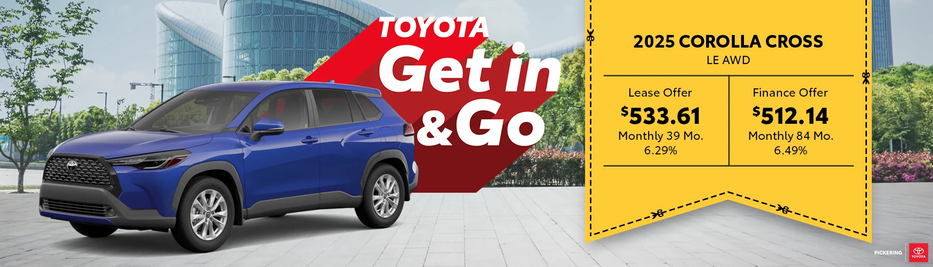 Get in & Go 2025 Toyota Corolla Cross LE AWD @ Pickering Toyota