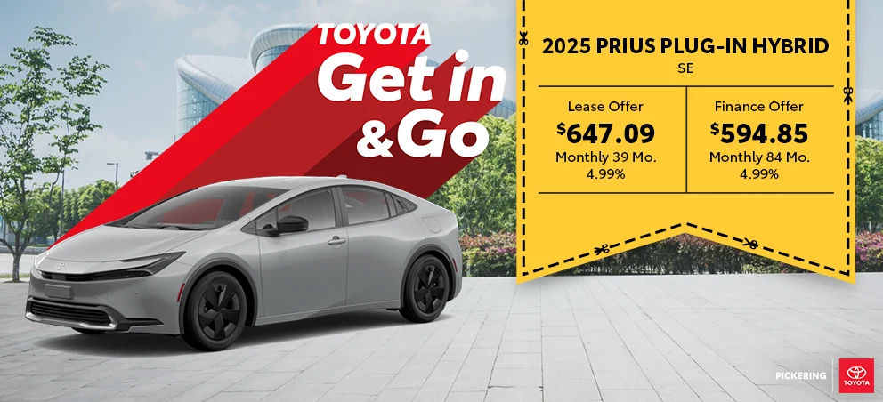 Get in & Go Event 2025 Toyota Prius Plug-in Hybrid SE @ Pickering Toyota