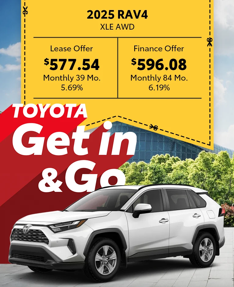 Get in & Go 2025 Toyota RAV4 XLE AWD Deals @ Pickering Toyota