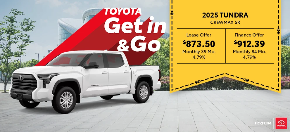 Get in & Go Event 2025 Toyota Tundra Crewmax Reg Bed SR5 @ Pickering Toyota