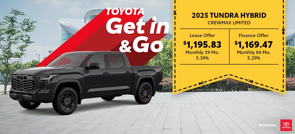 Get in & Go Event 2025 Toyota Tundra Hybrid Crewmax Reg Bed Limited TRD Off Road Nightshade @ Pickering Toyota